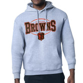 Cleveland Browns Starter Team Track Graphic Pullover Hoodie - Heather Gray cheap