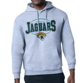 Jacksonville Jaguars Starter Team Track Graphic Pullover Hoodie - Heather Gray discount