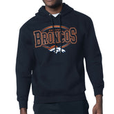 Denver Broncos Starter Team Track Graphic Pullover Hoodie - Navy on sale