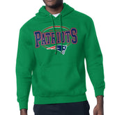 New England Patriots Starter Team Track Graphic Pullover Hoodie - Kelly Green sale