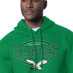 Philadelphia Eagles Starter Team Track Graphic Pullover Hoodie - Kelly Green cheap