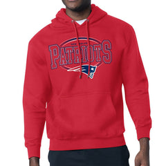 New England Patriots Starter Team Track Graphic Pullover Hoodie - Red sale