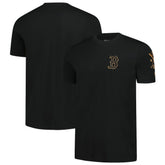 Boston Red Sox Bronze Logo with Cross Bats Established T-Shirt - Black | New Era