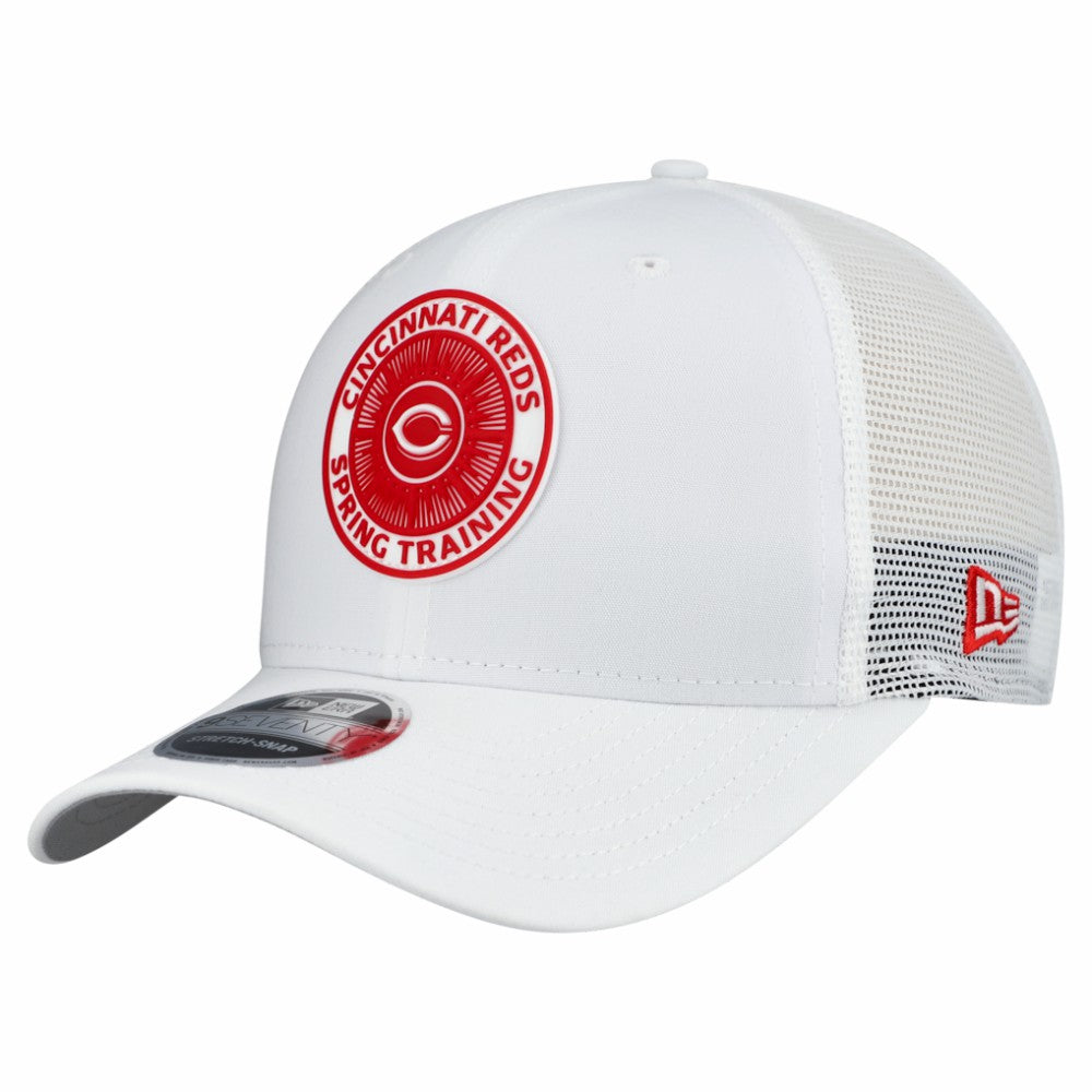 Cincinnati Reds 2026 Spring Training Fan Pack 9SEVENTY Adjustable Trucker Hat - White | New Era