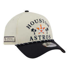 Houston Astros 2026 Spring Training Fan Pack Rope A-Frame 9FORTY Adjustable Hat - Cream | New Era