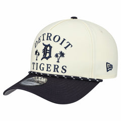 Detroit Tigers 2026 Spring Training Fan Pack Rope A-Frame 9FORTY Adjustable Hat - Cream | New Era