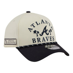 Atlanta Braves 2026 Spring Training Fan Pack Rope A-Frame 9FORTY Adjustable Hat - Cream | New Era