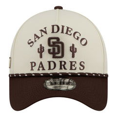 San Diego Padres 2026 Spring Training Fan Pack Rope A-Frame 9FORTY Adjustable Hat - Cream | New Era