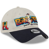 Atlanta Braves Youth 2026 Spring Training Fan Pack Batter 9TWENTY Adjustable Hat - Stone/Navy | New Era