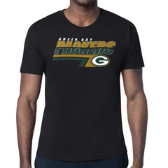 Green Bay Packers Starter Logo Push Graphic T-Shirt - Black for sale