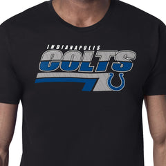 Indianapolis Colts Starter Logo Push Graphic T-Shirt - Black for sale