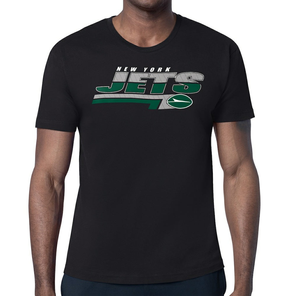 New York Jets Starter Logo Push Graphic T-Shirt - Black outlet