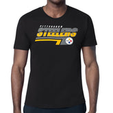 Pittsburgh Steelers Starter Logo Push Graphic T-Shirt - Black cheap