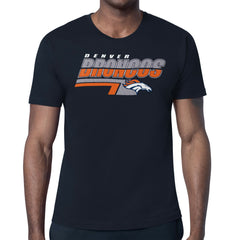 Denver Broncos Starter Logo Push Graphic T-Shirt - Navy discount