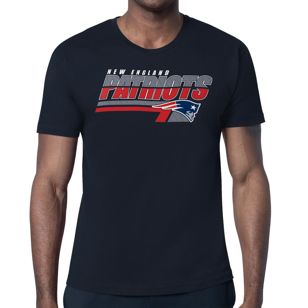 New England Patriots Starter Logo Push Graphic T-Shirt - Navy outlet