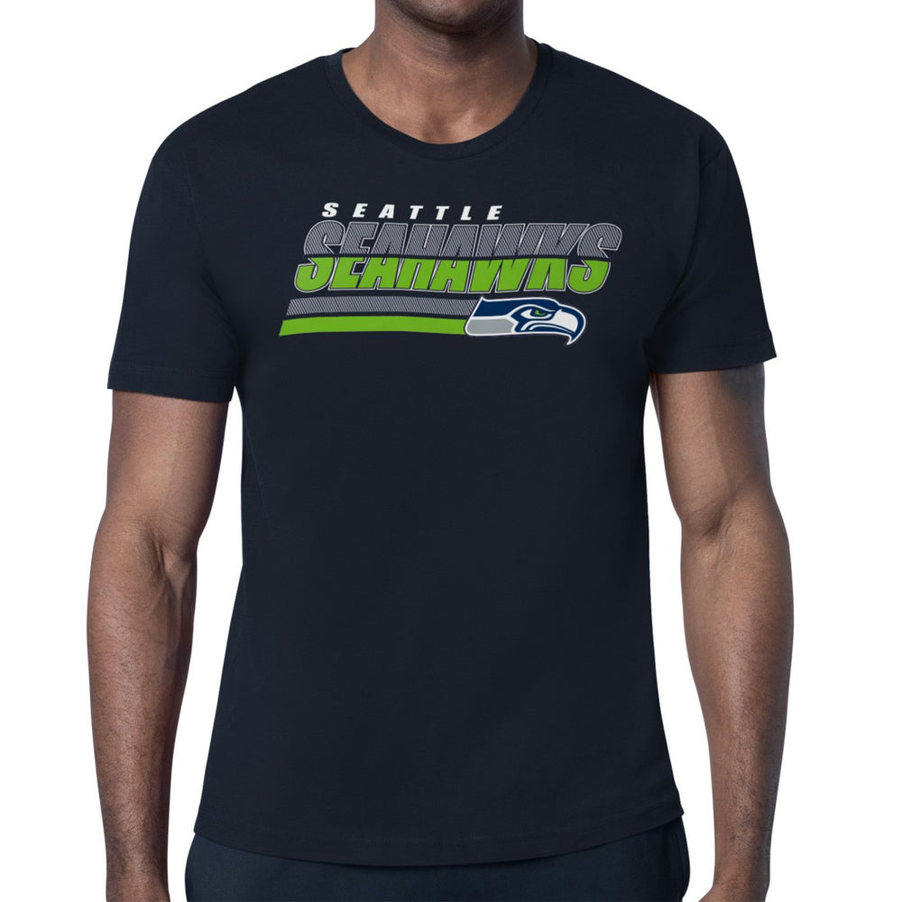 Seattle Seahawks Starter Logo Push Graphic T-Shirt - College Navy online