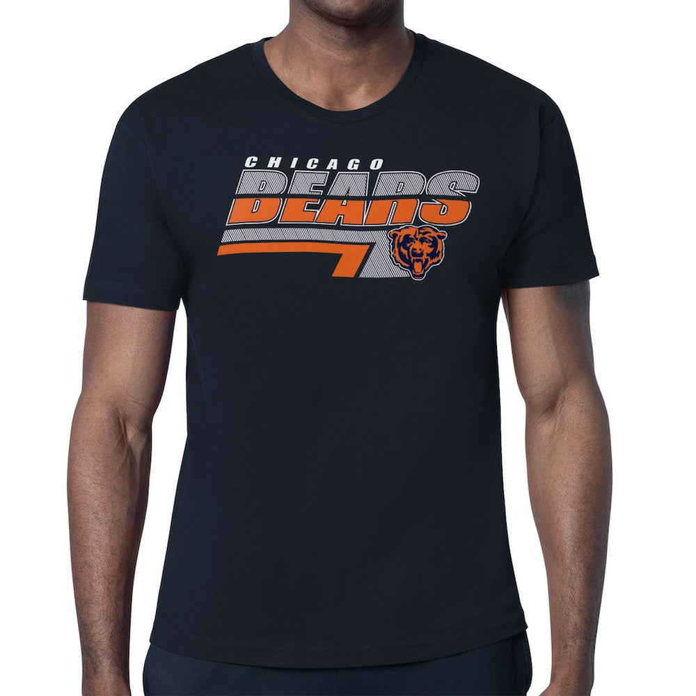 Chicago Bears Starter Logo Push Graphic T-Shirt - Navy on sale