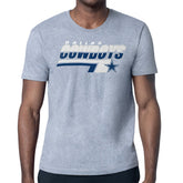 Dallas Cowboys Starter Logo Push Graphic T-Shirt - Heather Gray discount