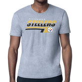 Pittsburgh Steelers Starter Logo Push Graphic T-Shirt - Heather Gray online