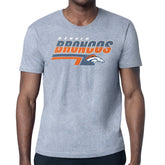 Denver Broncos Starter Logo Push Graphic T-Shirt - Heather Gray sale