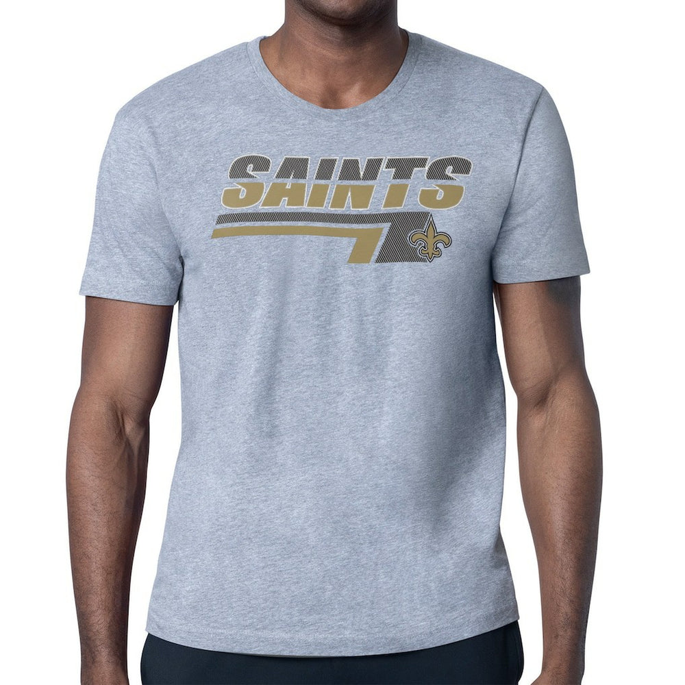 New Orleans Saints Starter Logo Push Graphic T-Shirt - Heather Gray online