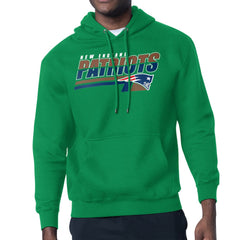 New England Patriots Starter Logo Push Graphic Hoodie - Kelly Green for sale