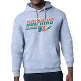 Miami Dolphins Starter Logo Push Graphic Hoodie - Heather Gray outlet