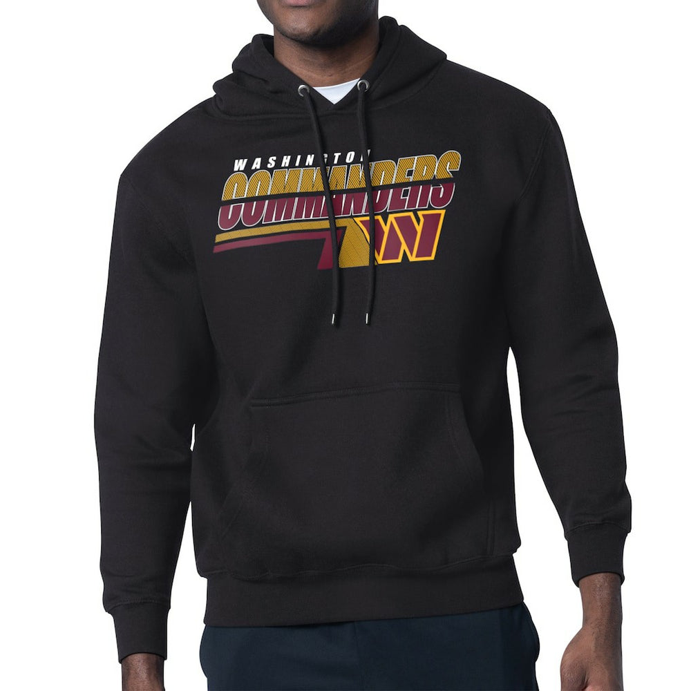 Washington Commanders Starter Logo Push Graphic Hoodie - Black discount