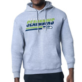 Seattle Seahawks Starter Logo Push Graphic Hoodie - Heather Gray outlet
