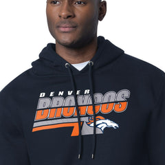 Denver Broncos Starter Logo Push Graphic Hoodie - Navy on sale