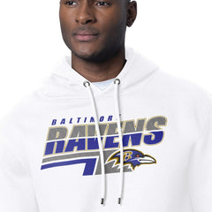 Baltimore Ravens Starter Logo Push Graphic Hoodie - White sale