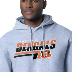 Cincinnati Bengals Starter Logo Push Graphic Hoodie - Heather Gray cheap