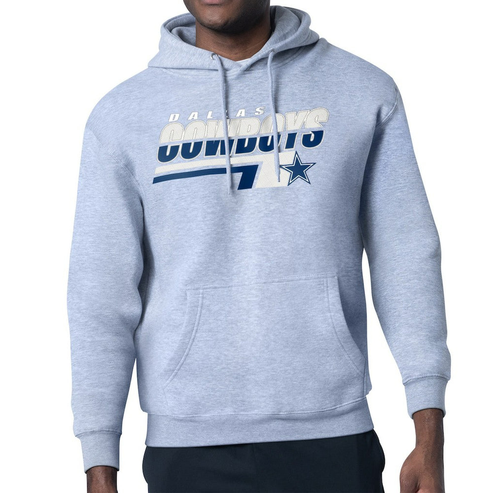 Dallas Cowboys Starter Logo Push Graphic Hoodie - Gray cheap