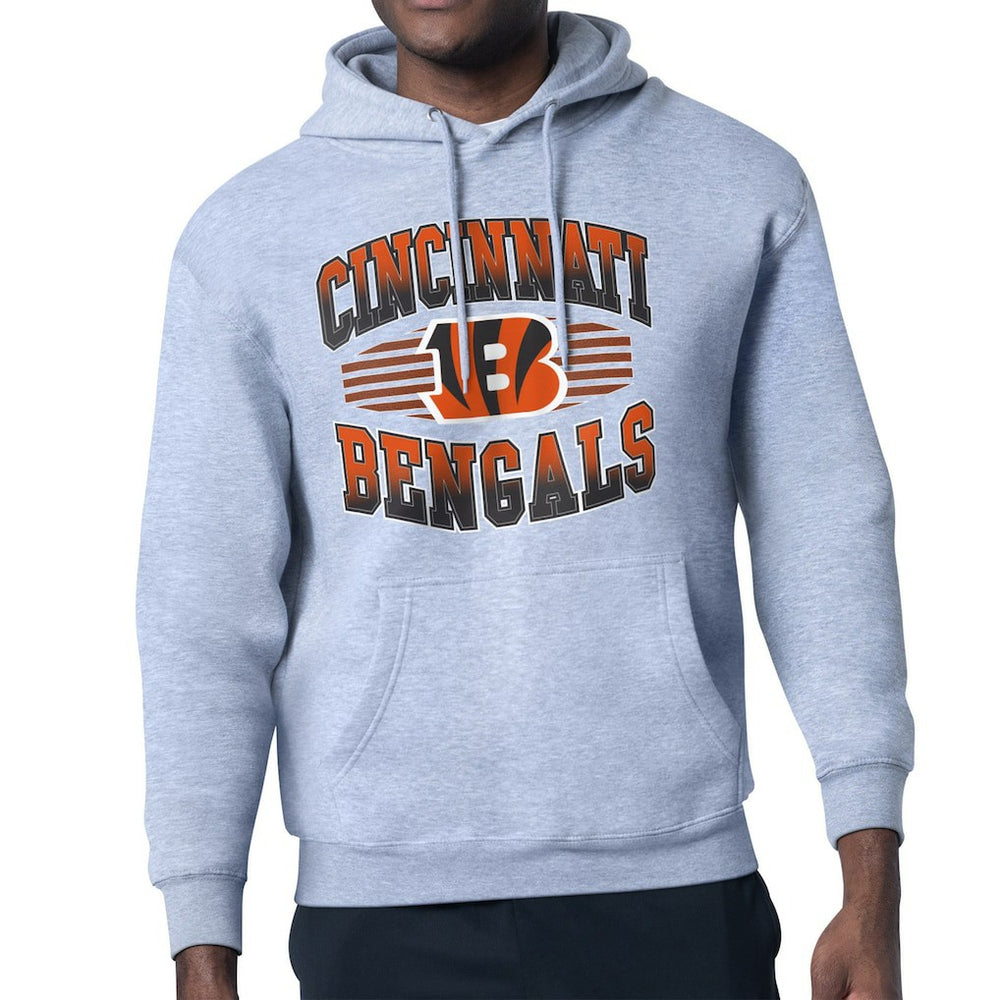 Cincinnati Bengals Starter Team Grit Graphic Hoodie - Heather Gray outlet