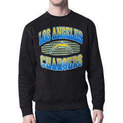 Los Angeles Chargers Starter Team Grit Graphic Fleece Pullover Sweatshirt - Black cheap