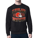 Cleveland Browns Starter Team Grit Graphic Fleece Pullover Sweatshirt - Black discount