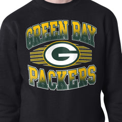 Green Bay Packers Starter Team Grit Graphic Fleece Pullover Sweatshirt - Black sale