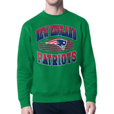 New England Patriots Starter Team Grit Graphic Fleece Pullover Sweatshirt - Kelly Green online