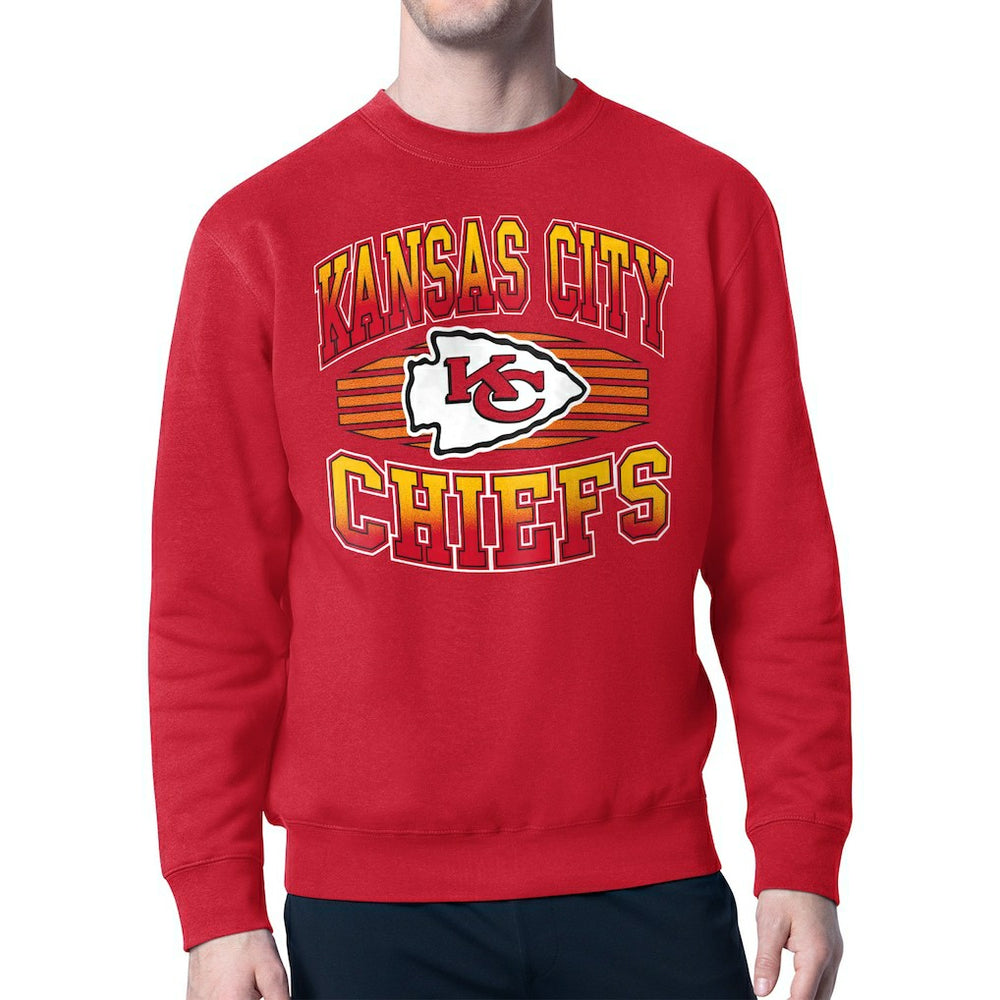 Kansas City Chiefs Starter Team Grit Graphic Fleece Pullover Sweatshirt - Red online