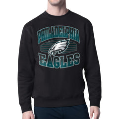 Philadelphia Eagles Starter Team Grit Graphic Fleece Pullover Sweatshirt - Black outlet
