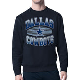 Dallas Cowboys Starter Team Grit Graphic Fleece Pullover Sweatshirt - Navy outlet