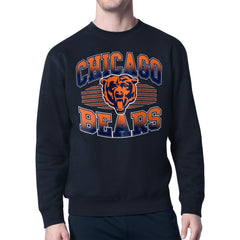 Chicago Bears Starter Team Grit Graphic Fleece Pullover Sweatshirt - Navy discount