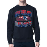 New England Patriots Starter Team Grit Graphic Fleece Pullover Sweatshirt - Navy discount