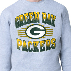 Green Bay Packers Starter Team Grit Graphic Fleece Pullover Sweatshirt - Heather Gray sale