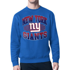New York Giants Starter Team Grit Graphic Fleece Pullover Sweatshirt - Royal on sale