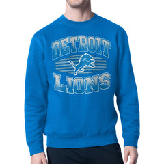 Detroit Lions Starter Team Grit Graphic Fleece Pullover Sweatshirt - Blue discount