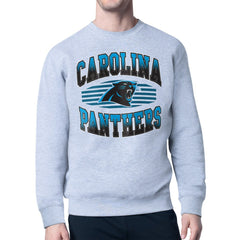 Carolina Panthers Starter Team Grit Graphic Fleece Pullover Sweatshirt - Heather Gray online