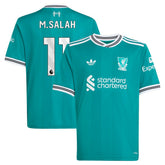 Mohamed Salah Liverpool Youth 2025/26 Third Replica Player Jersey - Green | Adidas on sale