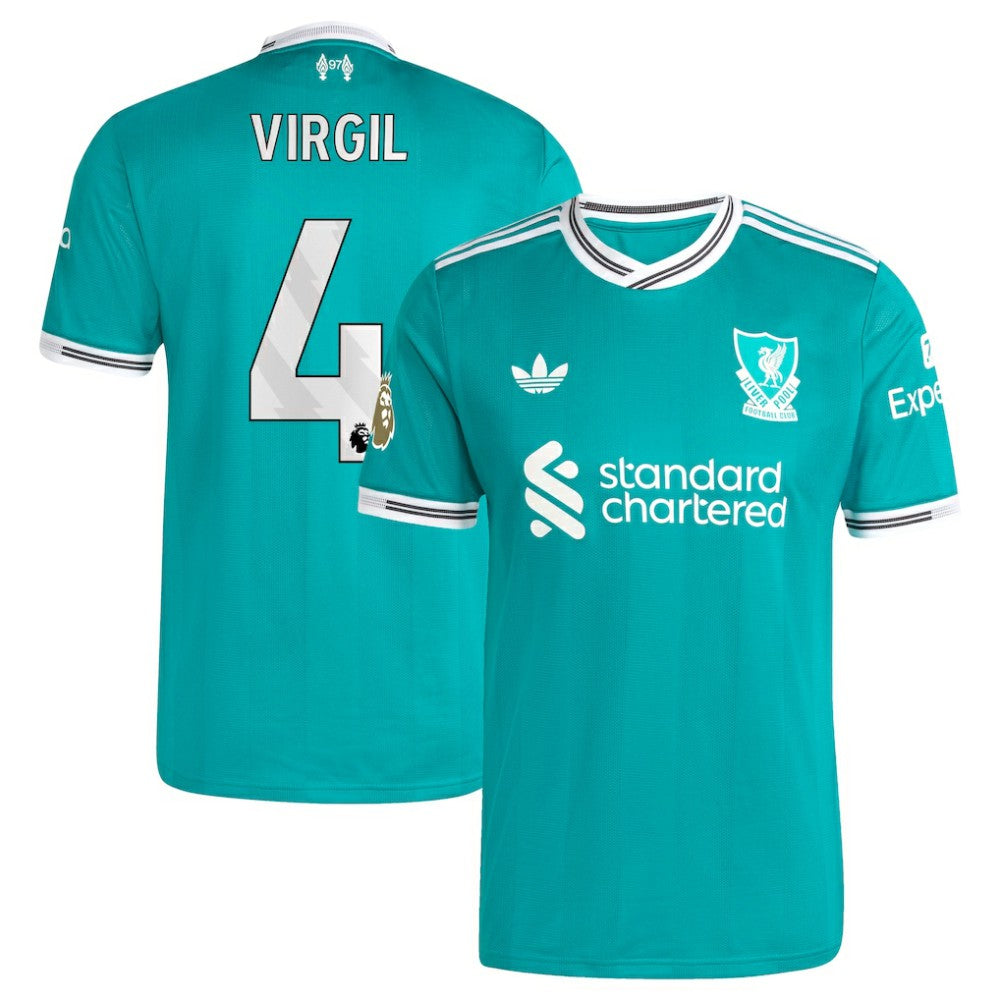 Virgil van Dijk Liverpool 2025/26 Third Player Jersey - Green | Adidas online