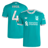 Virgil van Dijk Liverpool 2025/26 Third Player Jersey - Green | Adidas online
